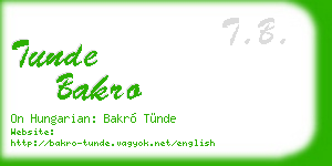 tunde bakro business card